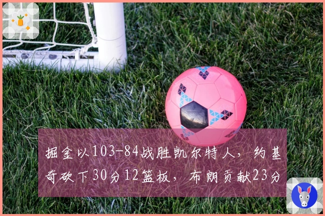 掘金以103-84战胜凯尔特人，约基奇砍下30分12篮板，布朗贡献23分11篮板，穆雷因病缺阵